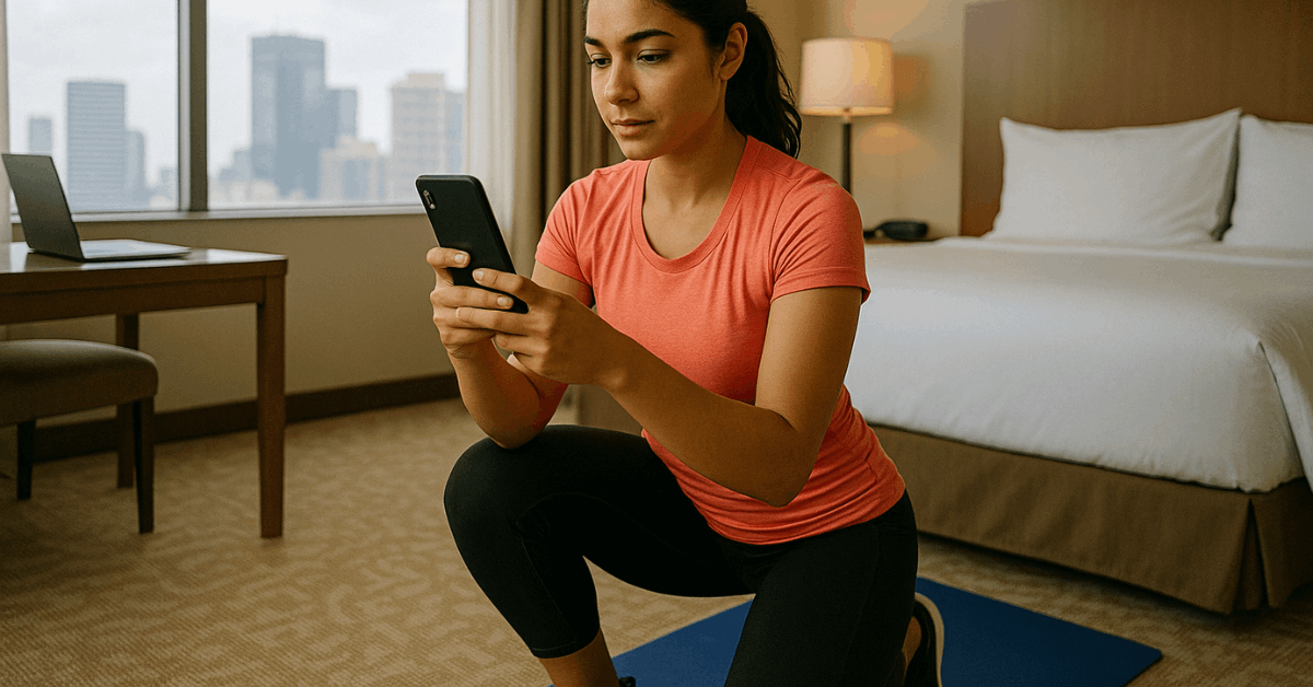 Die besten Apps, um auf Reisen fit zu bleiben